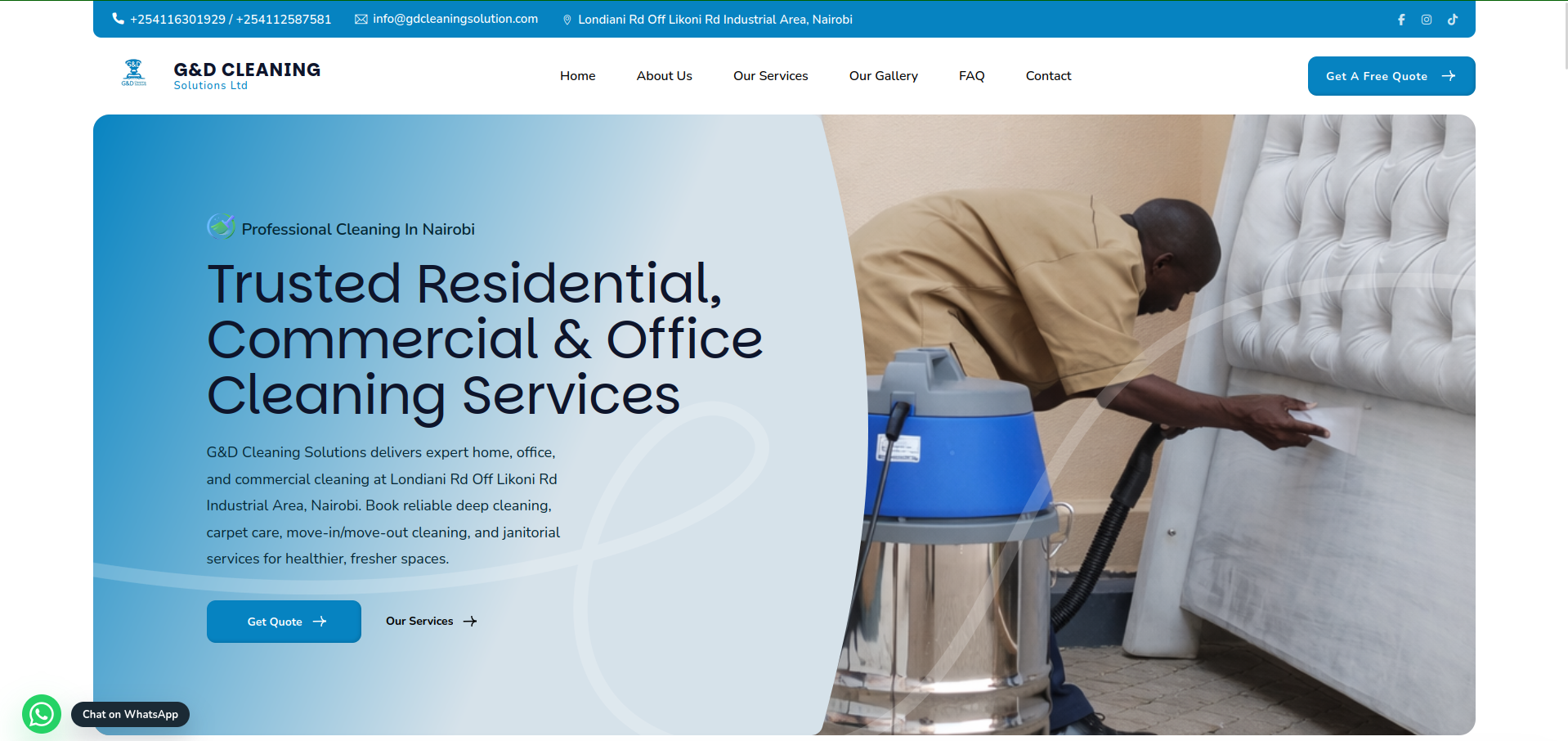 G&D Cleaning Solution - Service Growth